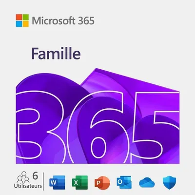 Software Microsoft 365 Family EP2-32365 Cloud-Lizenz Französisch PC/Mac/iOS/Android