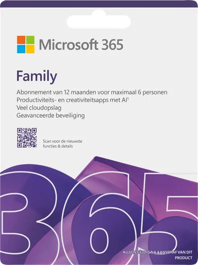 Microsoft 365 Family Mehrsprachig Abonnement 1 Jahr - Digital