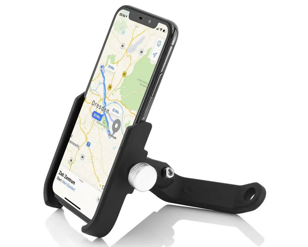 MidGard Smartphone-Halterung Aluminium Motorrad-Rückspiegel Handy-Halterung für Smartphones Scooter
