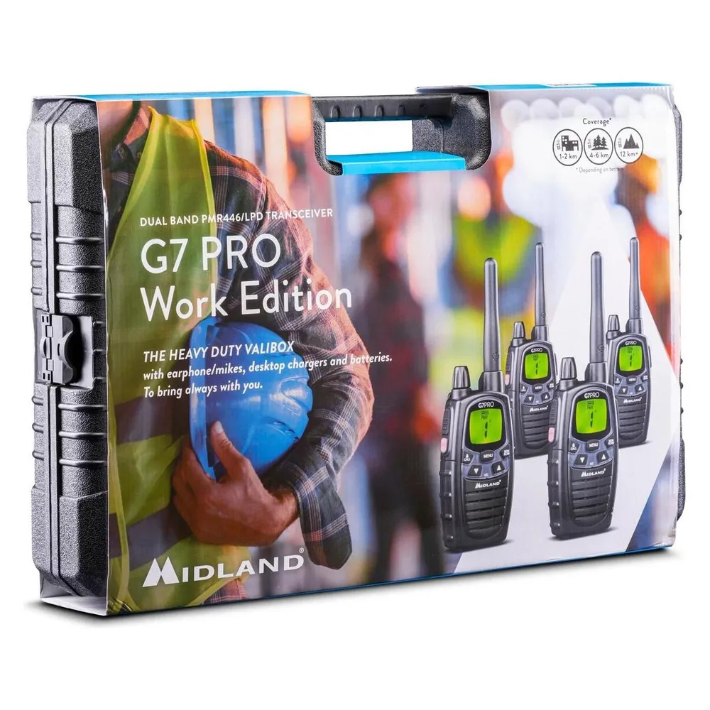 Midland G7 Pro 4er Kofferset, PMR446