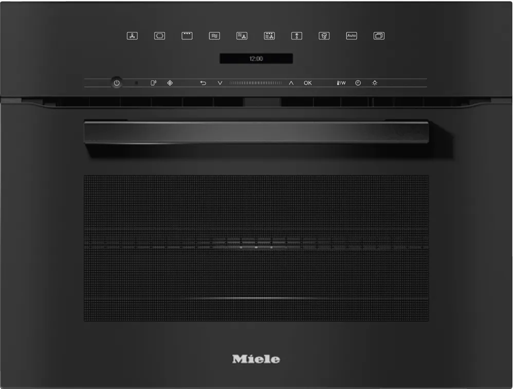 H 7240 BM Kompakt-Backofen mit Mikrowelle Obsidianschwarz