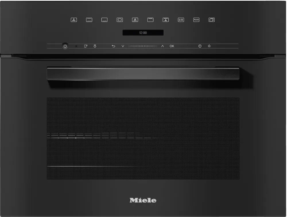 H 7244 B Obsidianschwarz Einbau-Dampfbackofen