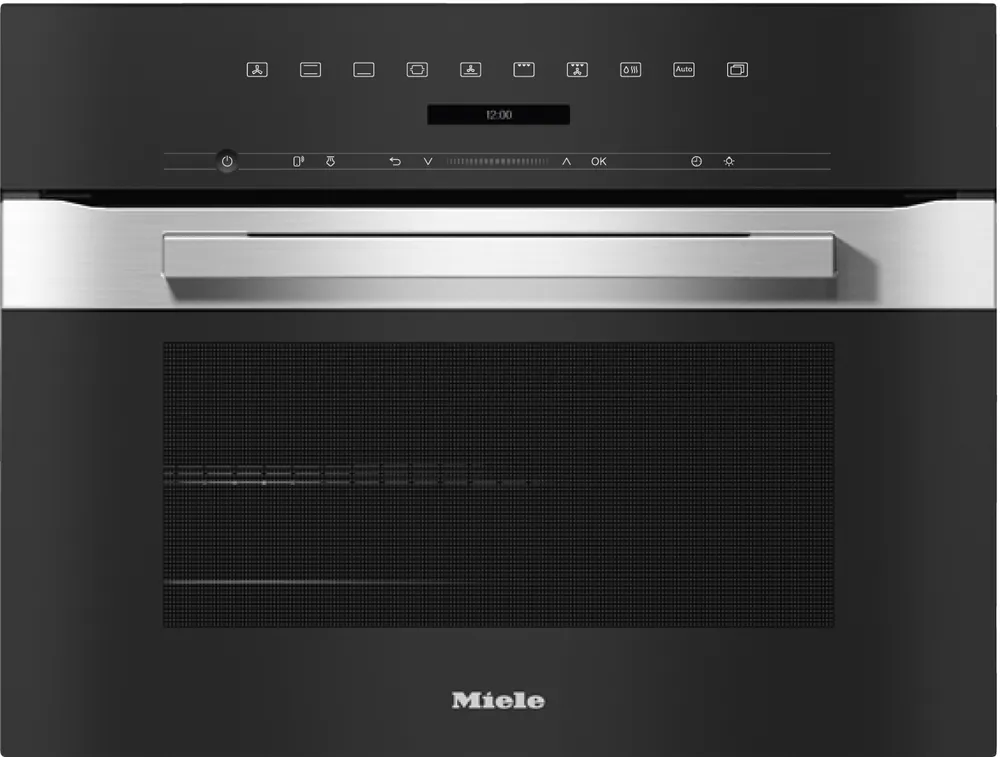 H 7244 B Kompakt-Backofen Edelstahl/CleanSteel