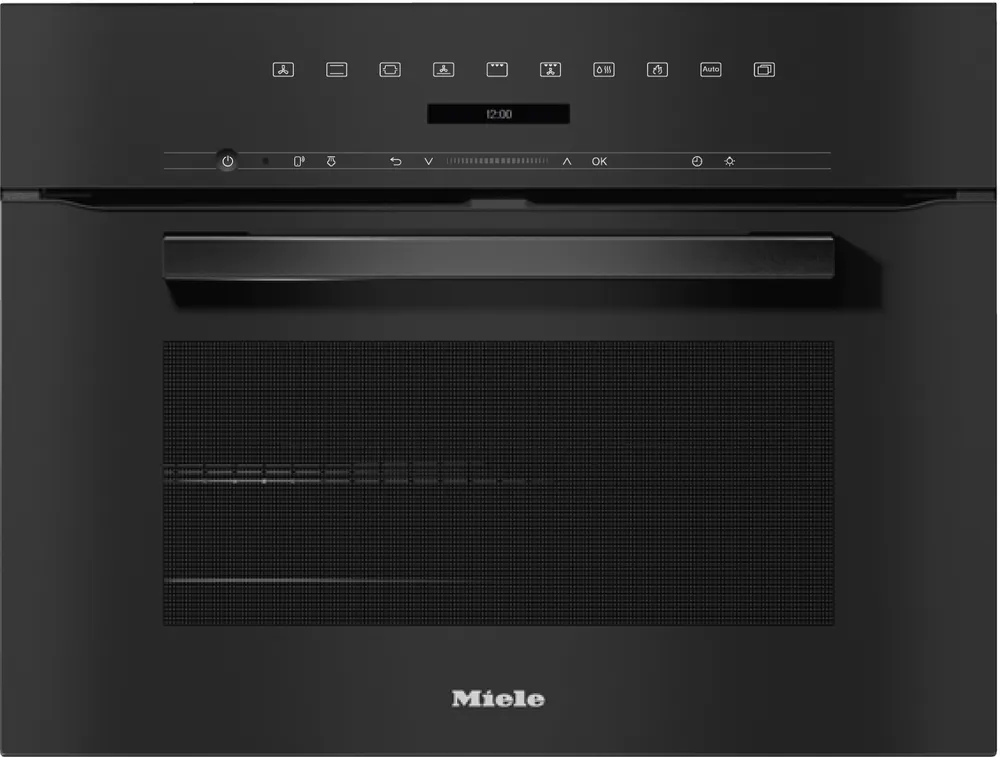 H 7244 BP Kompakt-Backofen Obsidianschwarz