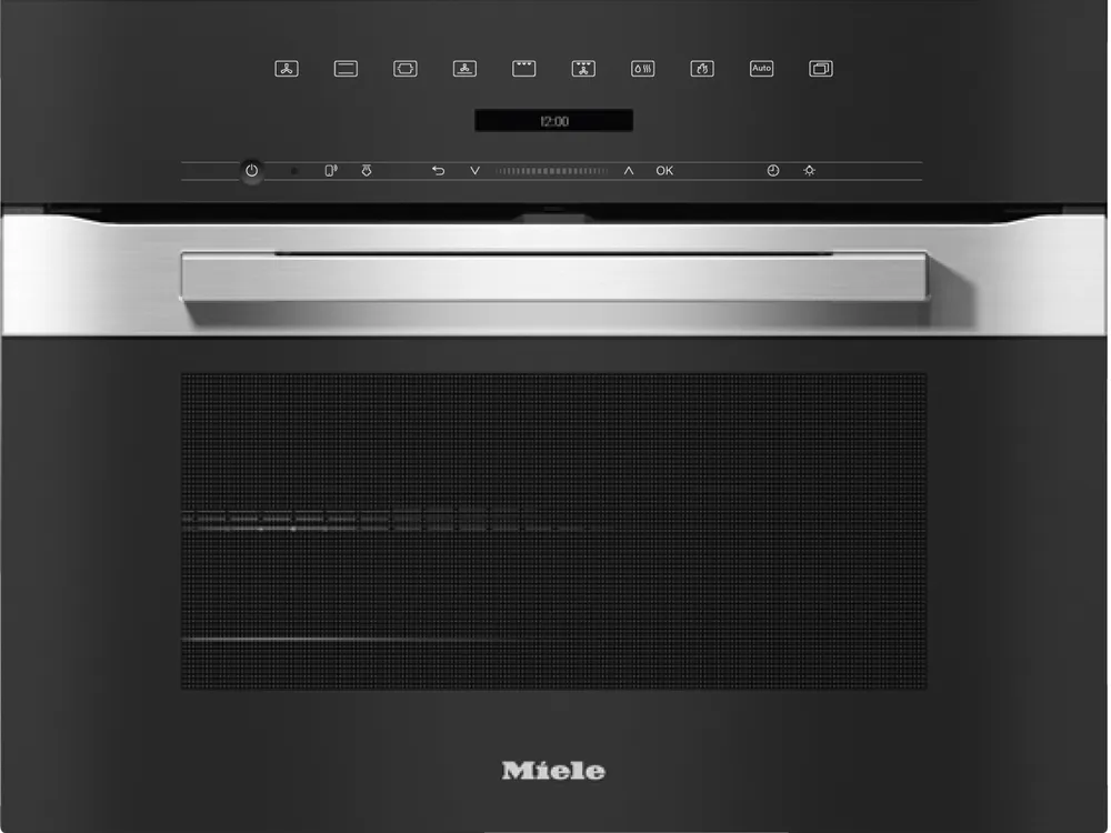 H 7244 BP Kompakt-Backofen Edelstahl/CleanSteel