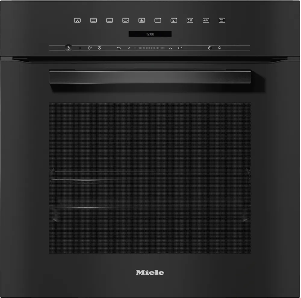 H 7264 B Obsidianschwarz Einbau-Dampfbackofen