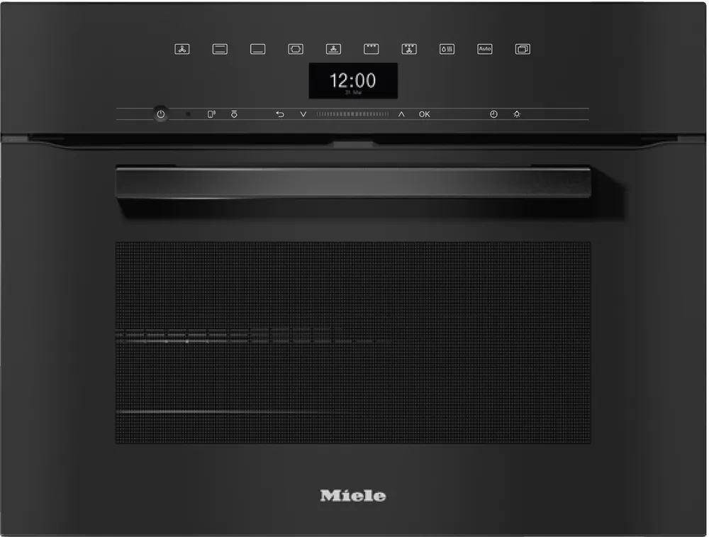 H 7440 B Obsidianschwarz Einbaubackofen