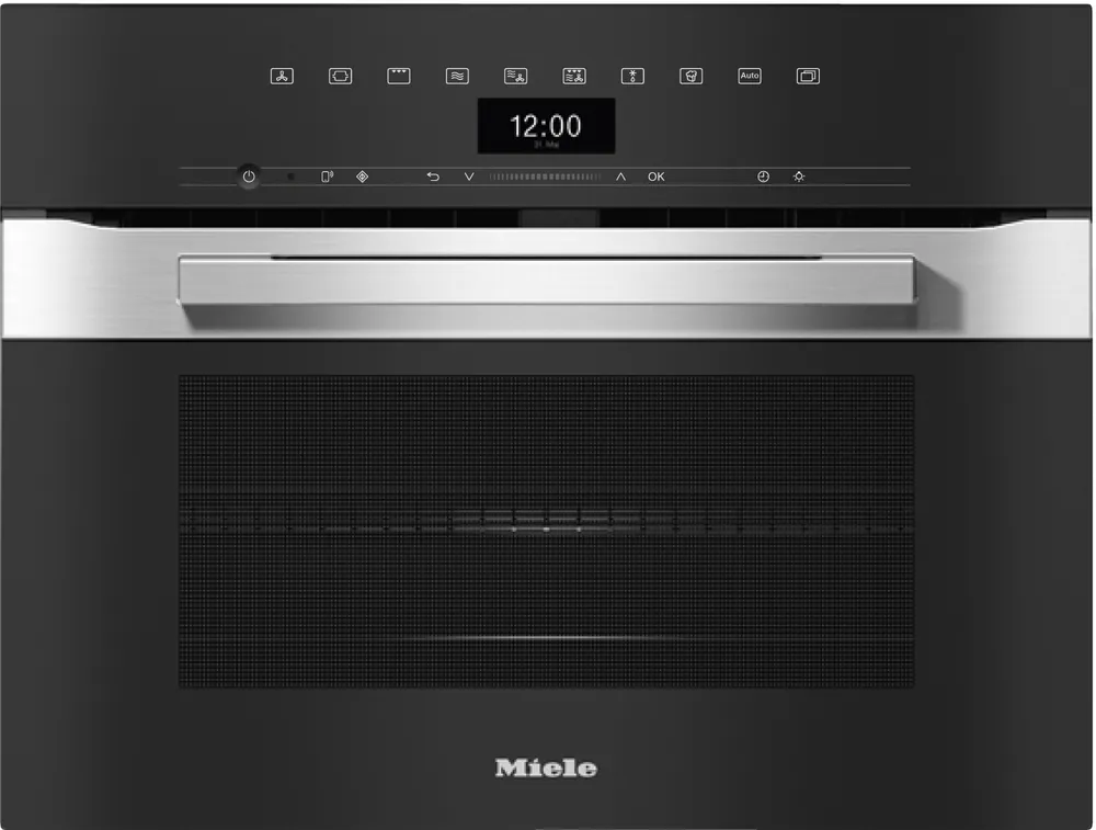 H 7440 BM Kompakt-Backofen mit Mikrowelle Edelstahl/CleanSteel
