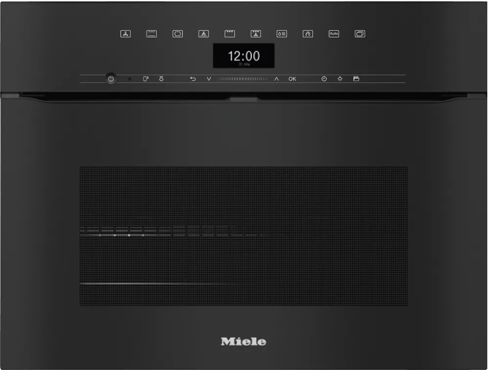 H 7440 BPX Griffloser Kompakt-Backofen Obsidianschwarz