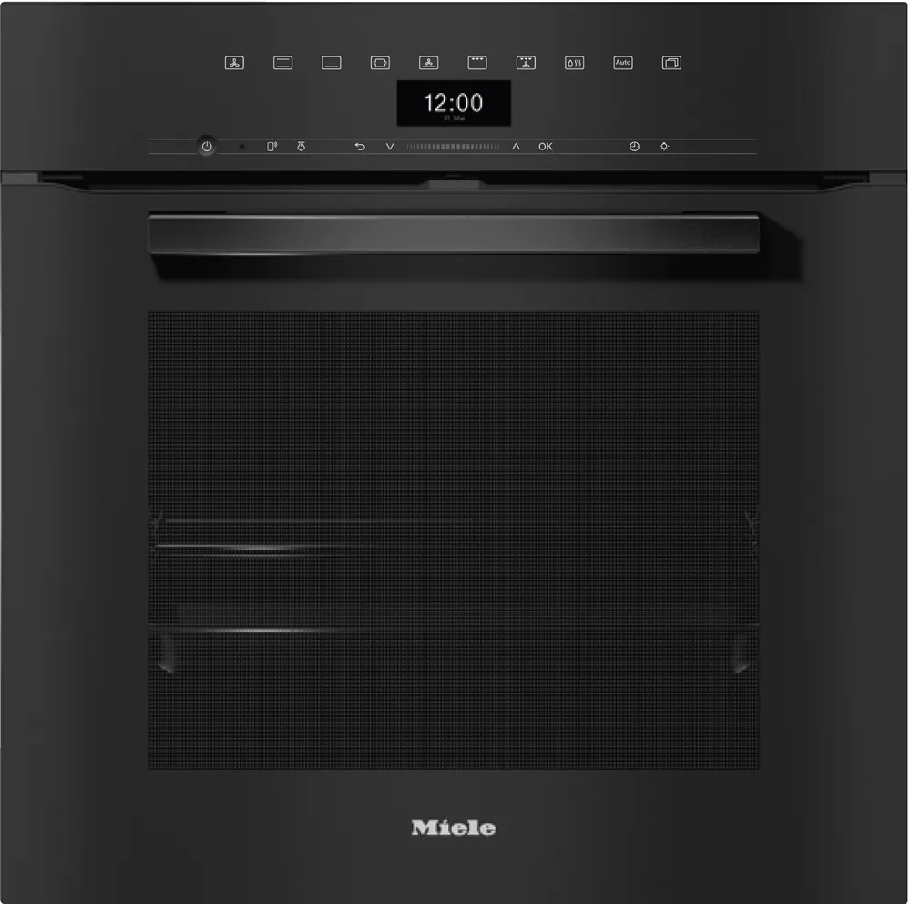 H 7460 B Obsidianschwarz Einbaubackofen