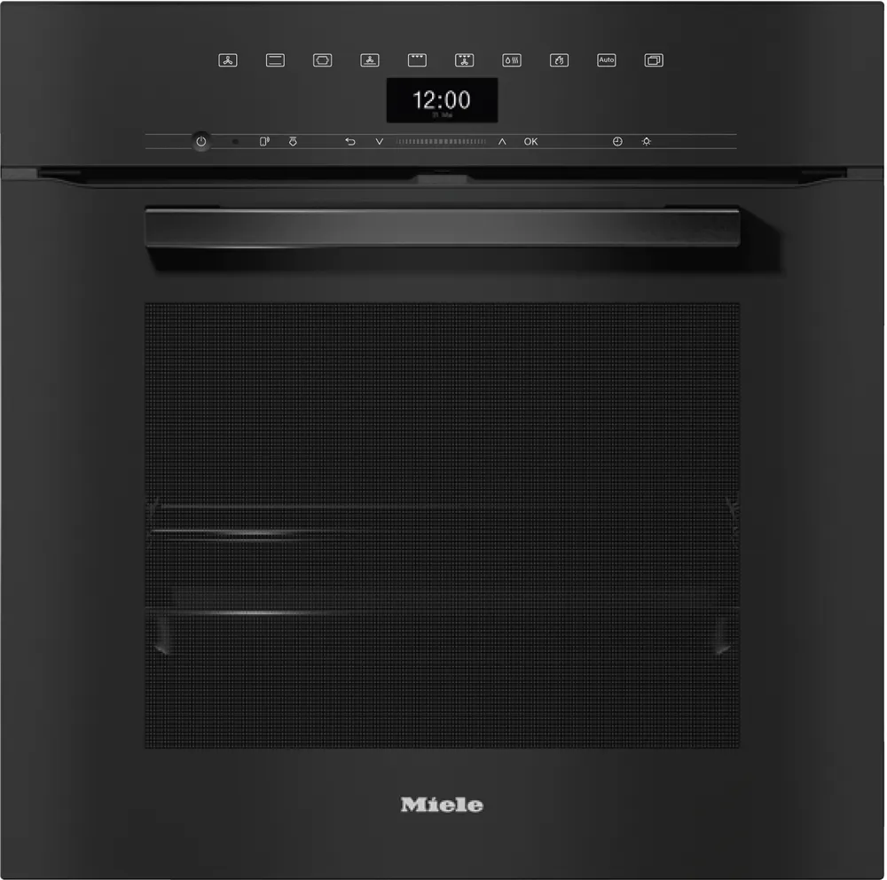 H 7464 BP Obsidianschwarz Einbau-Dampfbackofen