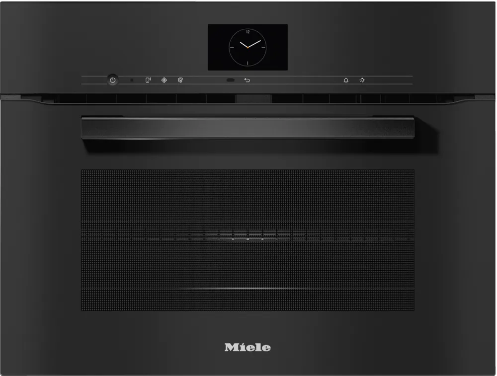H 7640 BM Kompakt-Backofen mit Mikrowelle Obsidianschwarz
