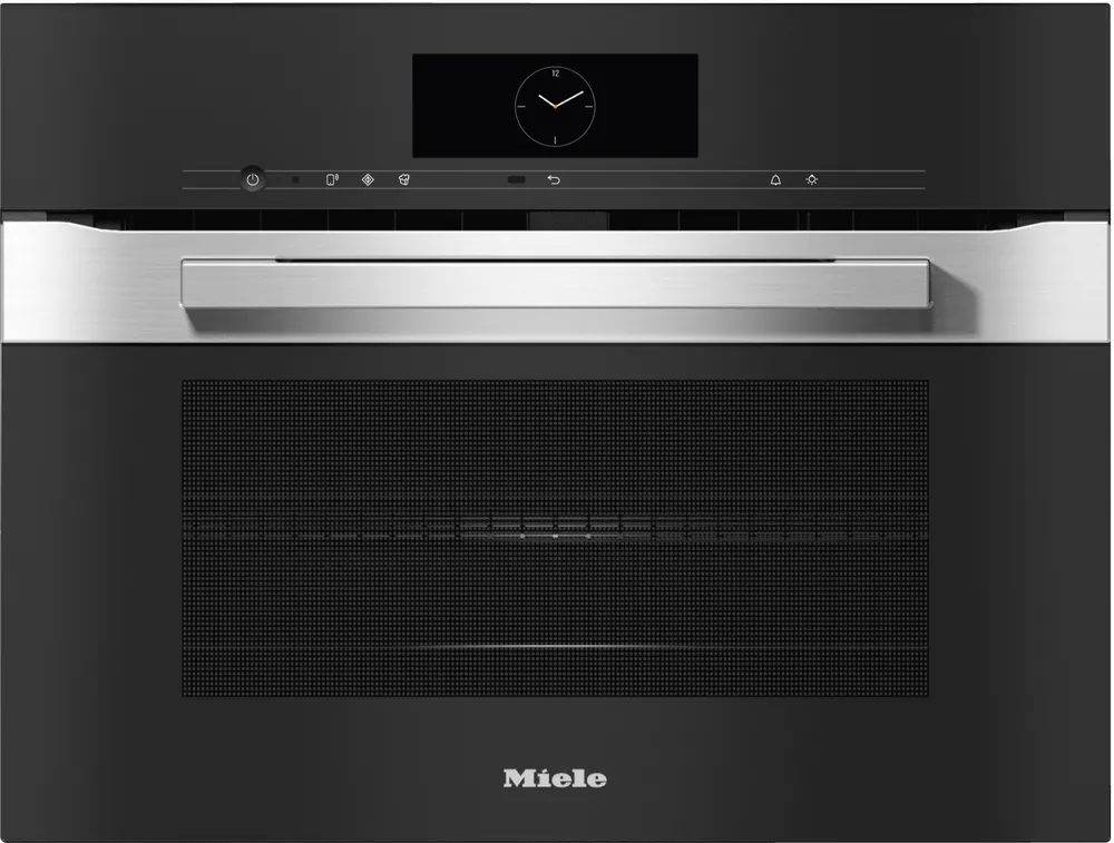 H 7840 BM Edelstahl/CleanSteel Kompakt-Backofen mit Mikrowelle
