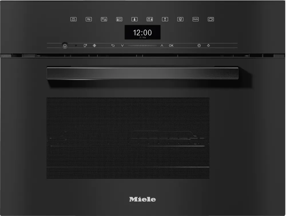 DGM 7440 Dampfgarer mit Mikrowelle Obsidianschwarz