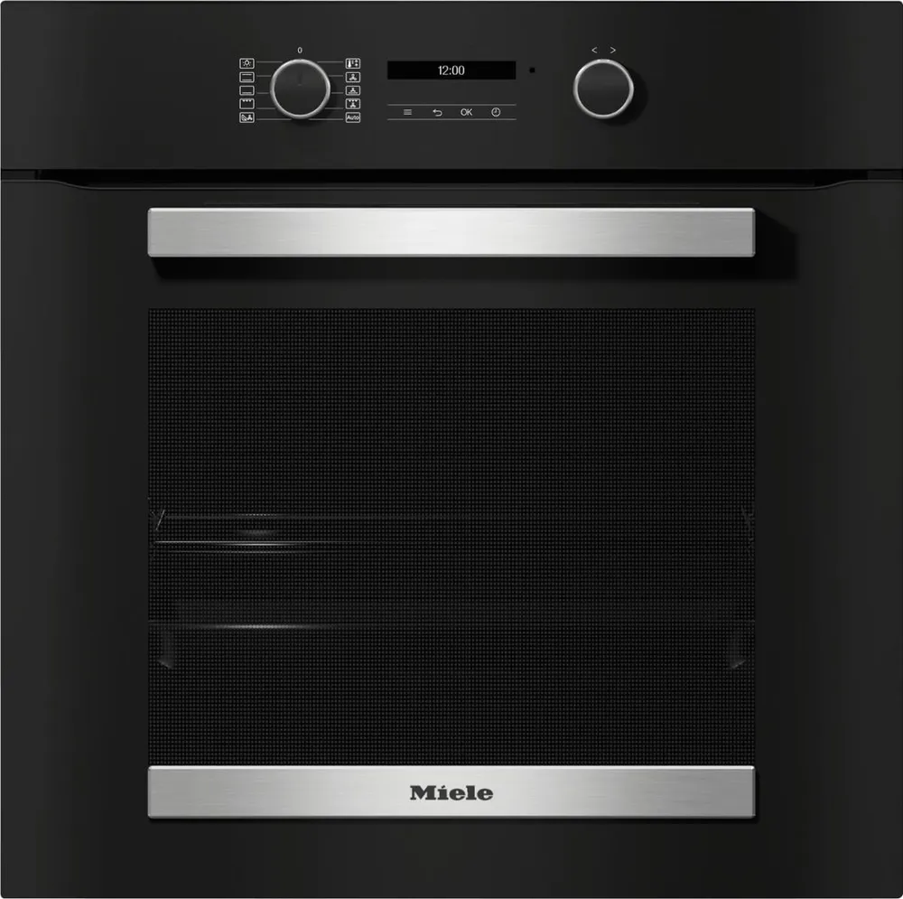 H 2465 B ACTIVE Obsidianschwarz/Edelstahl Einbaubackofen