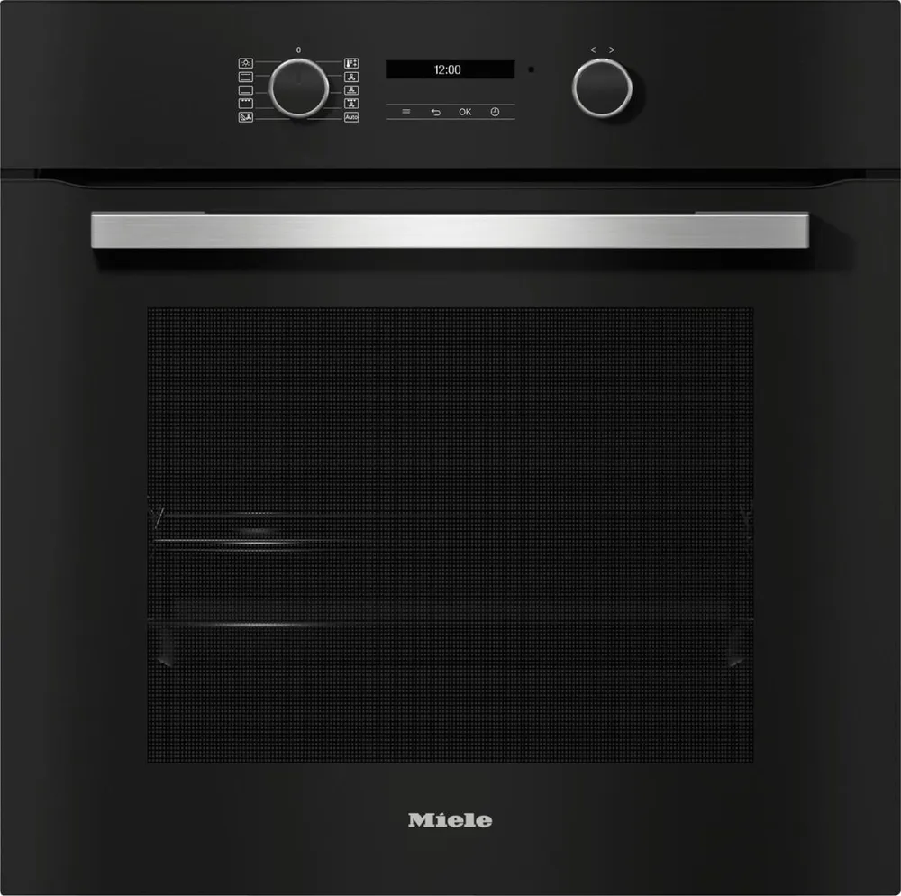 H 2766 B Obsidianschwarz Einbaubackofen