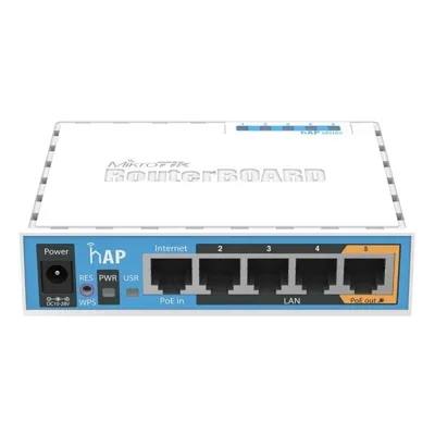 Cloud Router Switch MikroTik hAP PoE 2.4GHz Weiß RB951Ui-2nD Cloud Router Switch MikroTik hAP PoE 2.4GHz Weiß RB951Ui-2nD
