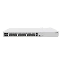 Mikrotik CCR2116-12G-4S+ Gigabit-Ethernet-Router, 10/100/1000 Mbit/s, 4 SFP+, DDR4, 2000 MHz, Weiß
