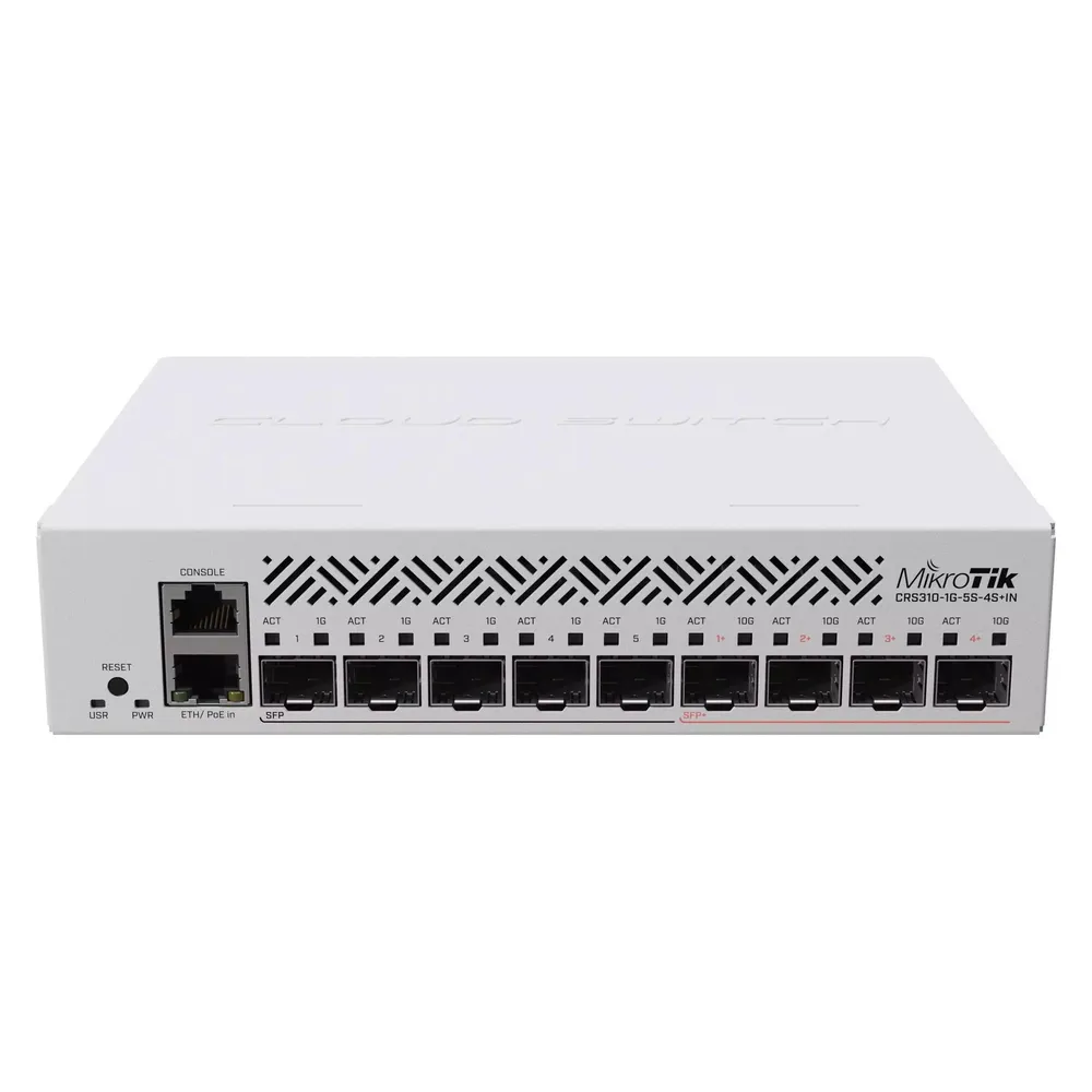 MikroTik CRS310-1G-5S-4S+IN-Switch 5xSFP 4xSFP+