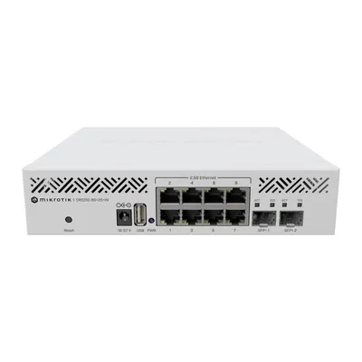 MikroTik CRS310-8G+2S+IN Switch, 8 Ports, 2,5 G + 2 SFP+-Ports