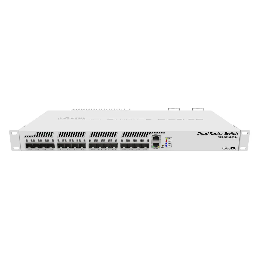 MikroTik CRS317-1G-16S+RM Managed Switch L3 1U 16 SFP+ Ports