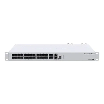 Switch Mikrotik CRS326-24S+2Q+RM 40 Gbps 24 SFP+ 2 QSFP+ Rackmount L3 Weiß