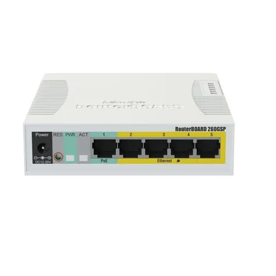 MikroTik RB260GSP Switch 5 Gigabit-Ports + 1 SFP