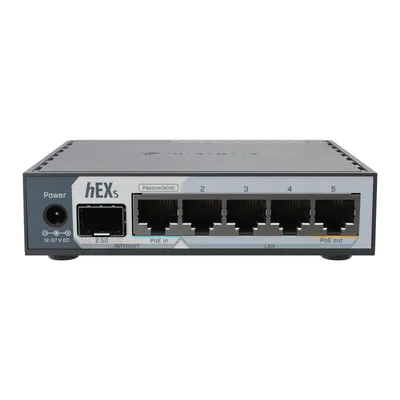 Router Mikrotik E60IUGS Ethernet Gigabit 2,5Gbps PoE USB 3.2 Schwarz
