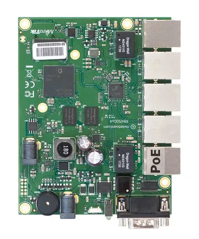 Mikrotik RB450Gx4 Kabelrouter Gigabit Ethernet Grün