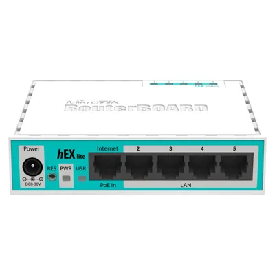 Mikrotik hEX Lite Switch 5 Ports 10/100 Weiß