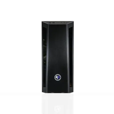 Caja PC QUO Millenium MM1 Mid Tower Stahl Glasfenster Schwarz Lila mit RGB-Lüftern