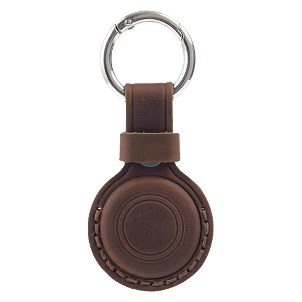 Mobile Origin AirTag Outdoor Leather Keychain A7