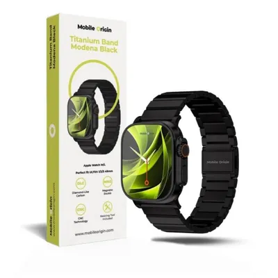 Armband für Smartwatch Mobile Origin Titan Kohle Schwarz Apple Watch