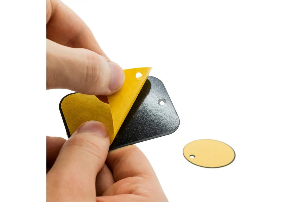 Mobilefox Smartphone-Halterung 2er Set Metall Platten Ersatzteile Universal Magnetisch KFZ Halterung