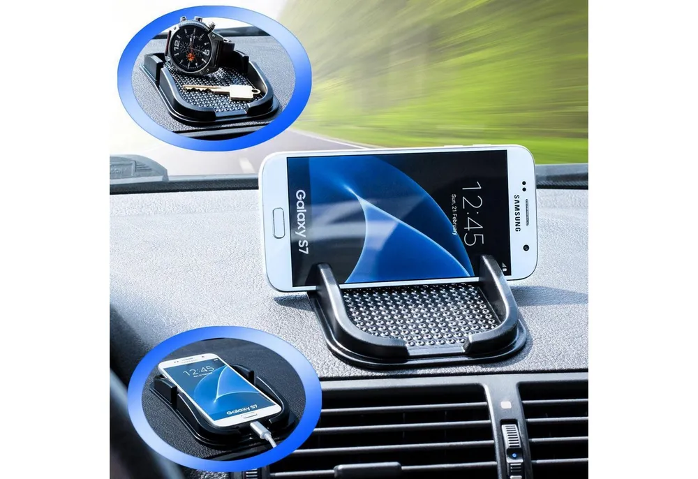 Mobilefox Smartphone-Halterung Anti-Rutsch-Matte Haft Gel Slip-Pad Auto KFZ Handy Smartphone Navi