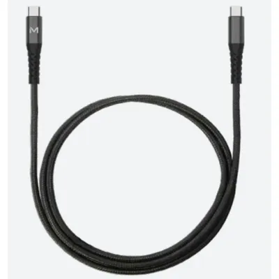 USB-C zu USB-C Kabel Mobilis 1 m Schwarz