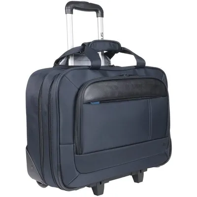 Mobilis Executive 3 Aktentasche mit Rollen Schwarz/Blau für 14-17-Zoll-Laptops