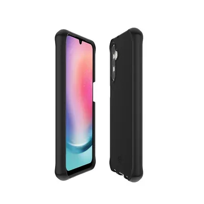 Funda para móvil Mobilis 066059 Cover widerstandsfähig antibakteriell schwarz für Galaxy A25