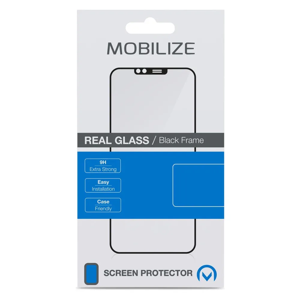 Mobilize Schwarzer Rahmen Glas (Xiaomi Poco X5)