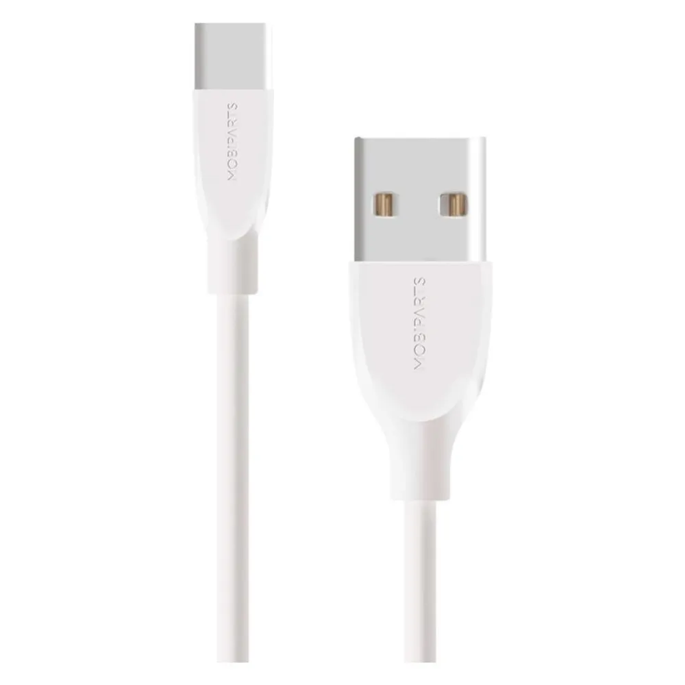 Mobiparts 80555 USB Kabel 2 m USB 2.0 USB A USB C Weiss
