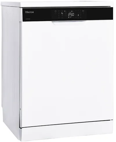 MOCTOR Standgeschirrspüler Serie 9 DW70014AW, 14 Maßgedecke, Auto Door, 10 Programme, Aquastop, Moctor App