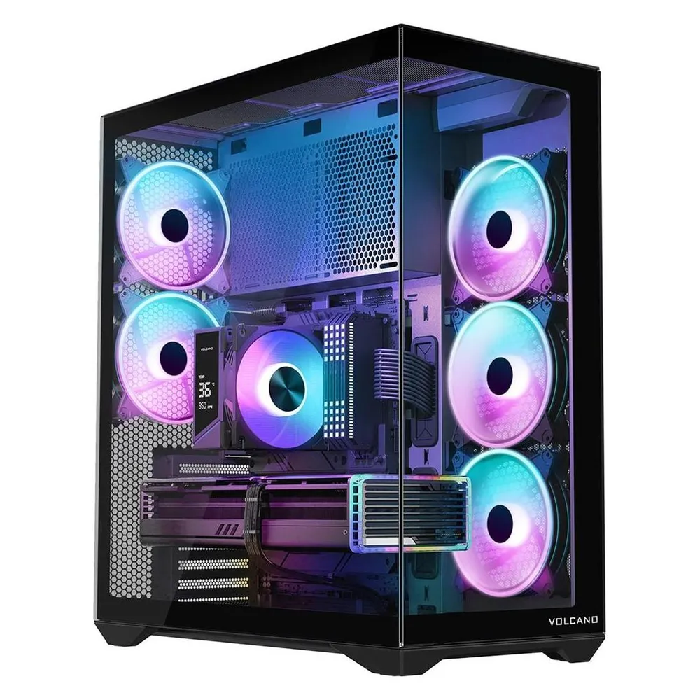 PC-Gehäuse Full Tower Modecom Space XL ARGB 5F Gehärtetes Glas