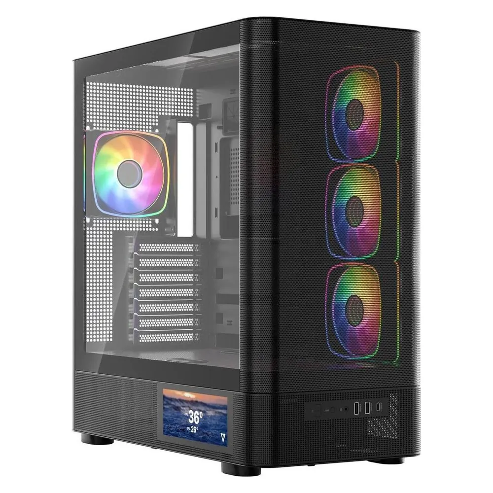 PC-Gehäuse Modecom Volcano AQ400 ARGB Midi Tower