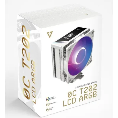 Kühlung Luft Modecom Socket AM4 AM5 LGA1200 120mm Volcano 0C T202 ARGB LCD