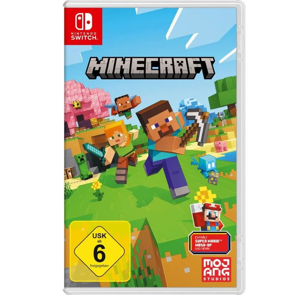 Minecraft Nintendo Switch, Endlose Welten, Multiplayer & Kreativität in 3D-Blöcken