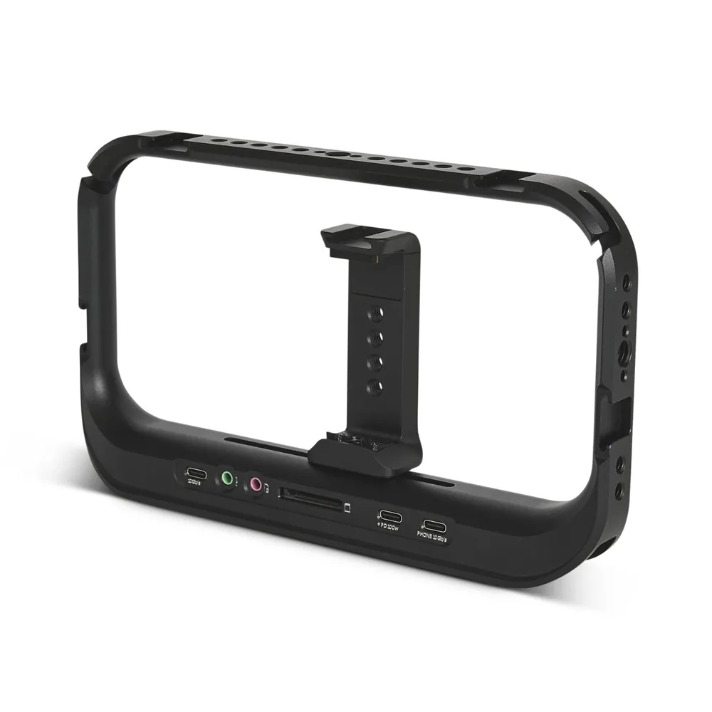 Moment Supercage Mobiler Käfig mit integriertem USB-C-Hub, Schwarz