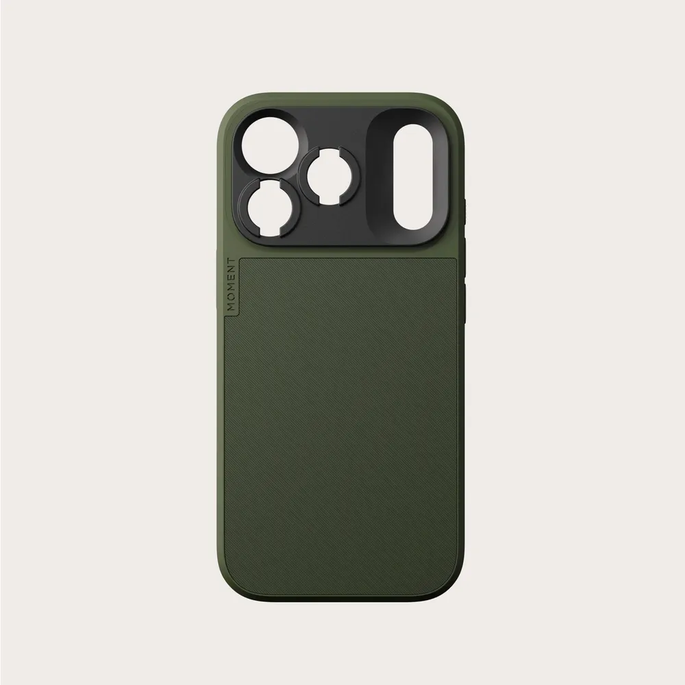 Moment Kamera Case mit MagSafe für iPhone 17 Pro, Olive