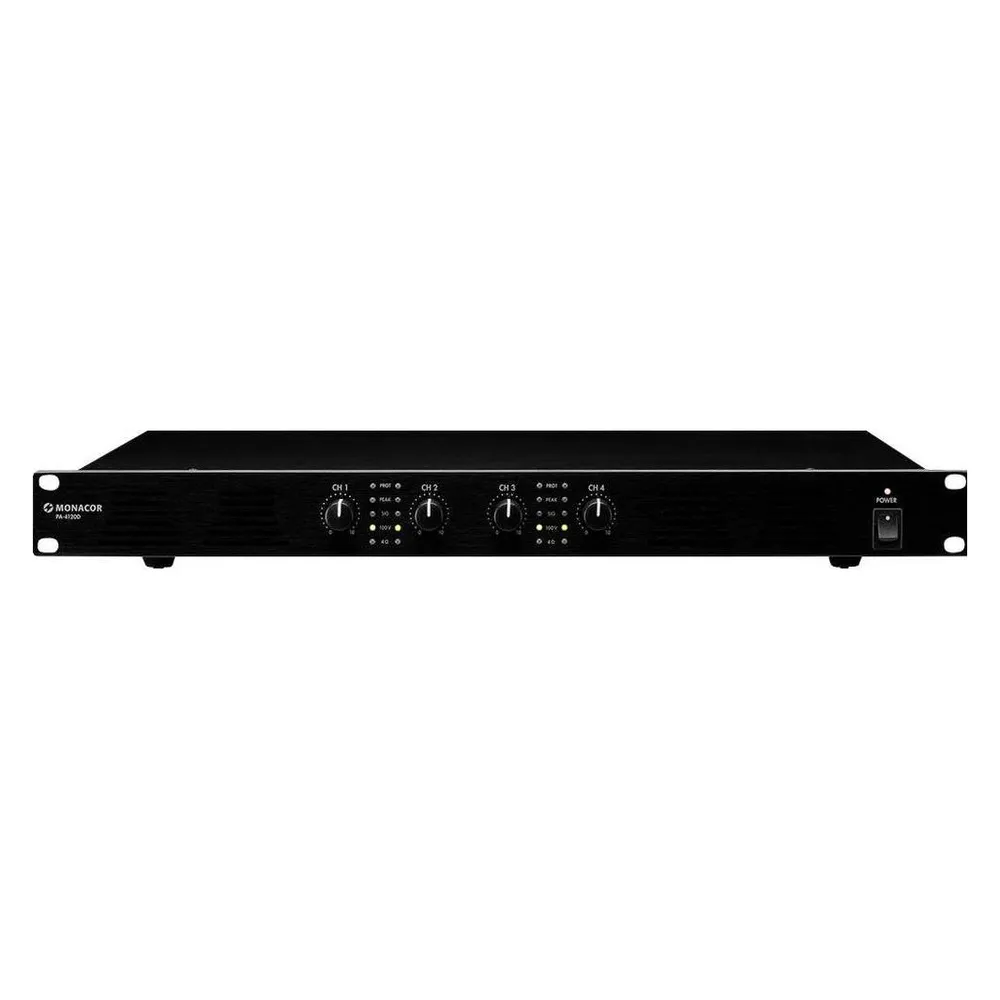 Monacor PA-4120D ELA-Verstärker 480W 4-Kanal
