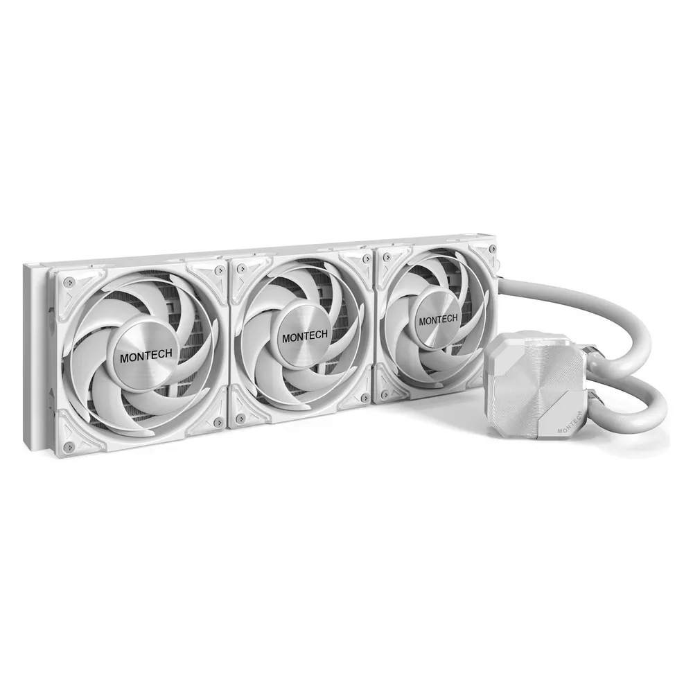 Refrigeración Líquida Montech HyperFlow S360 White 360mm 3 Ventilatoren aRGB PWM
