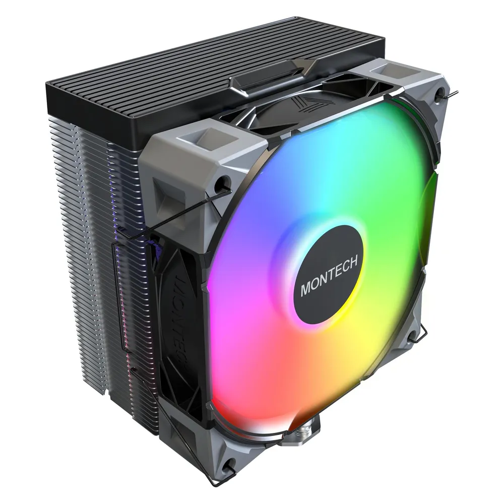 Refrigeración Aire Montech Socket 115X/1200/1700/1851/AM4/AM5 120mm NX400 ARGB Multisocket RGB